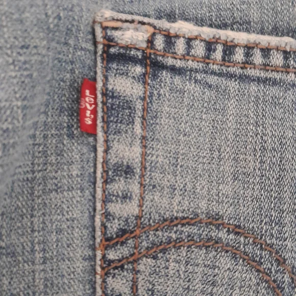 Levis Light Blue Denim Capri Jeans Size 14 - Picture 4 of 5